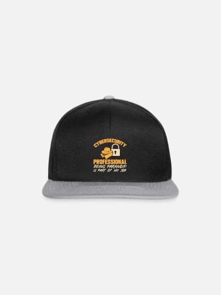 Cybersecurity Hacker IT-Sicherheit - Snapback Cap - Schwarz/Grau