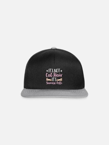 Siamkatze - Snapback Cap - Schwarz/Grau