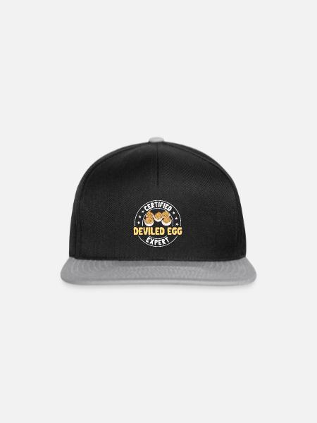 Gefüllte Eier Deviled Eggs - Snapback Cap - Schwarz/Grau