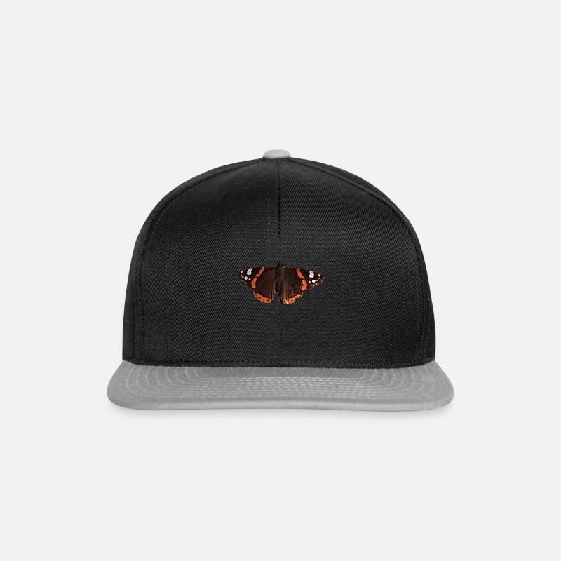 Schmetterling - Snapback Cap - Schwarz/Grau