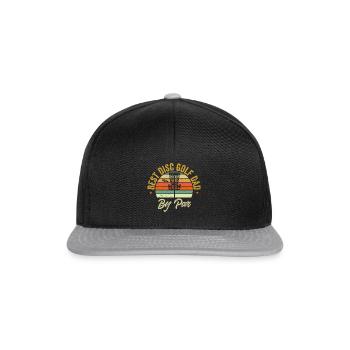 Discgolf Disc Golf Frisbee - Snapback Cap - Schwarz/Grau - Vorne