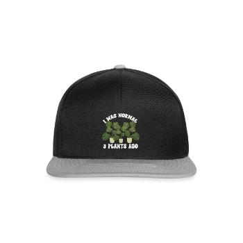 Monstera Deliciosa Albo Plante d’intérieur botanique - Casquette snapback - noir/gris - Devant