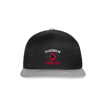 Drapeau albanais Aigle albanais Shqiponja - Casquette snapback - noir/gris - Devant