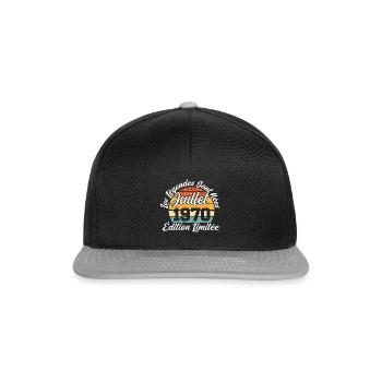 Les légendes sont nées en juillet 1970 - Casquette snapback - noir/gris - Devant