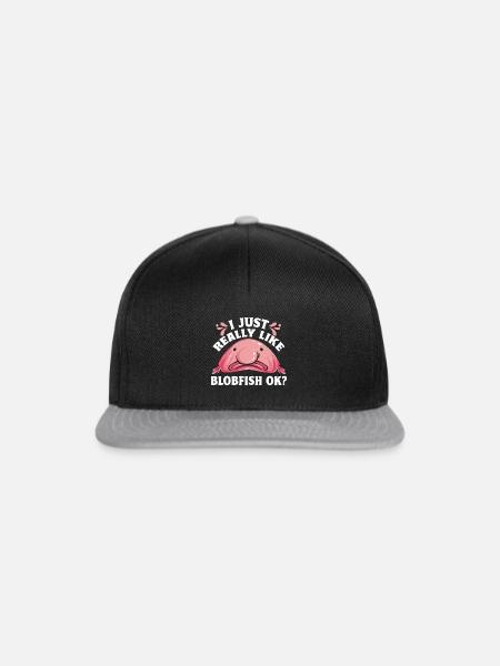 Blobfisch - Snapback Cap - Schwarz/Grau