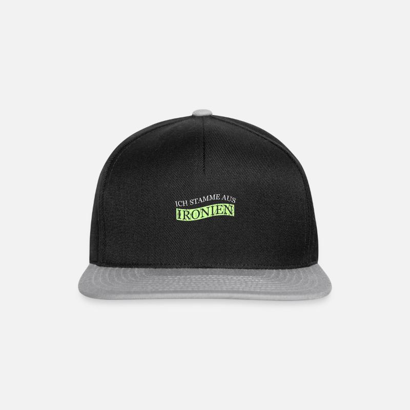 ICH STAMME AUS IRONIEN - Snapback Cap - Schwarz/Grau