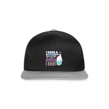 Kpop Idol Fan K Drama Lover J'aime la Corée J'ai un - Casquette snapback - noir/gris - Devant