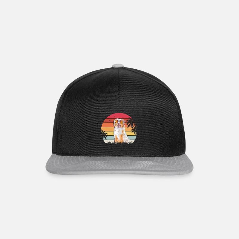 Aussie Australian Shepherd - Snapback Cap - Schwarz/Grau