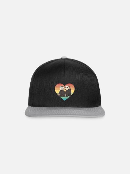 Frettchen Besitzer Frettchen - Snapback Cap - Schwarz/Grau