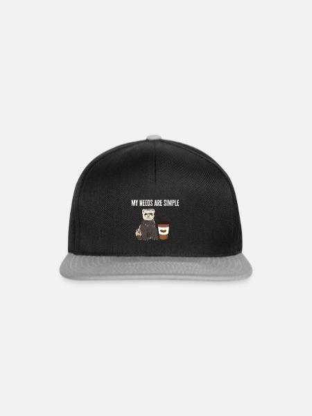 Frettchen Besitzer Frettchen - Snapback Cap - Schwarz/Grau