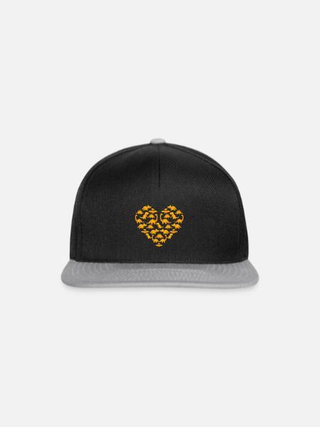 Dino Nuggets Dinosaurier Chicken Nuggets - Snapback Cap - Schwarz/Grau