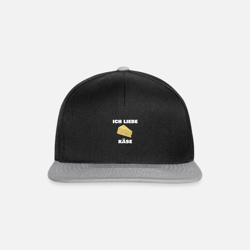 J'adore le fromage - Casquette snapback - noir/gris