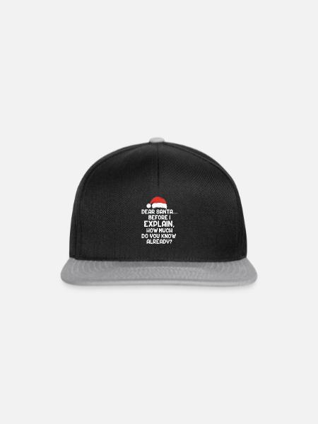 Santa - Snapback Cap - Schwarz/Grau