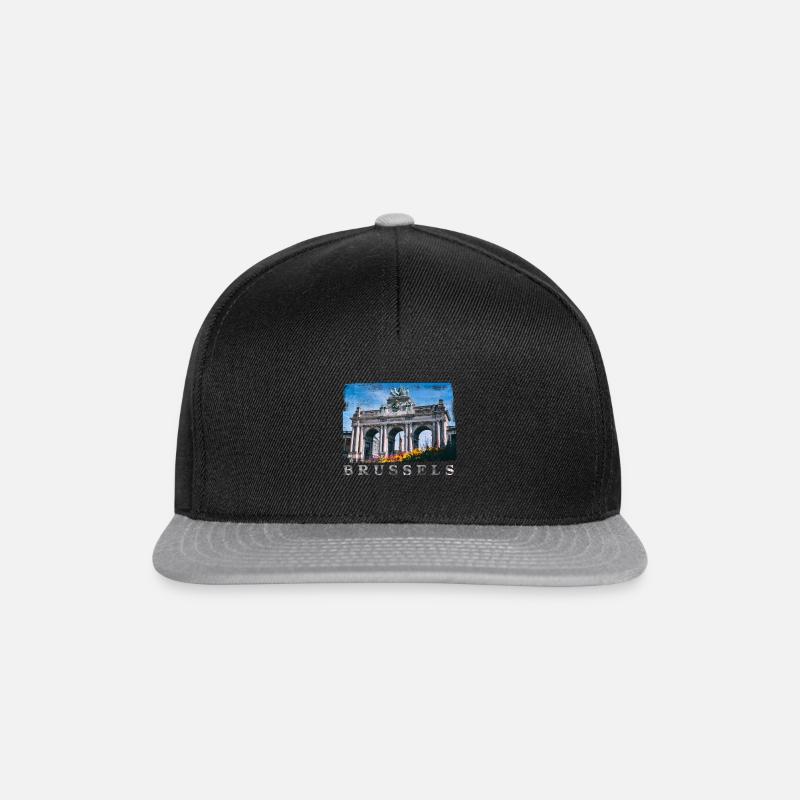 | Brüssel Cinquantenaire - Snapback Cap - Schwarz/Grau