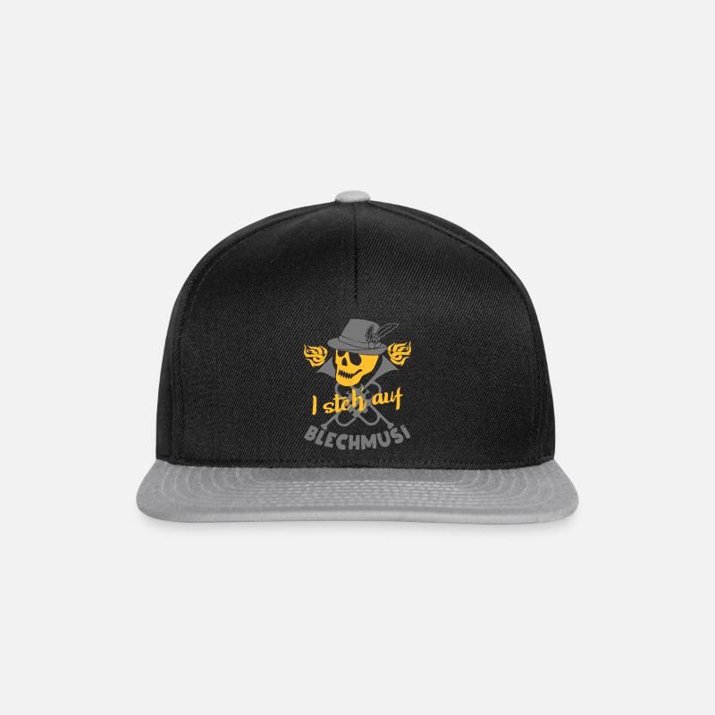 Blechmusi - Snapback Cap - Schwarz/Grau