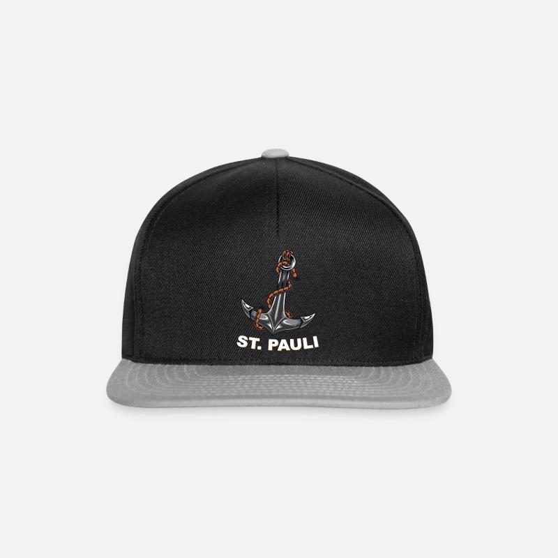 St. Pauli | anchor - Snapback Cap - black/grey