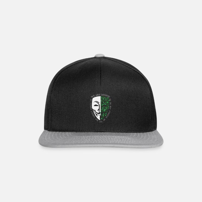 Anonymous - Snapback Cap - Schwarz/Grau