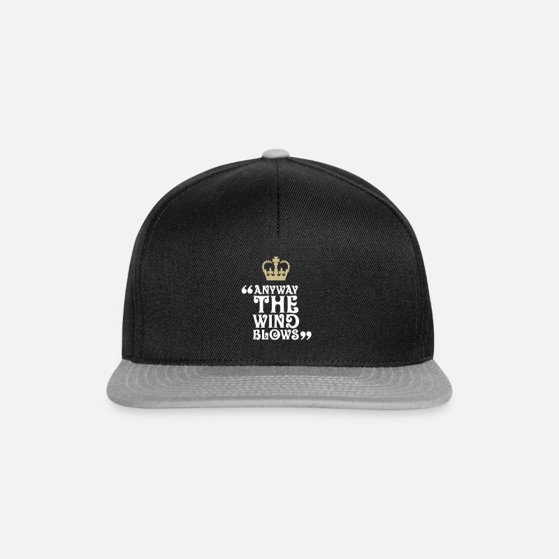 Wie auch immer, der Wind weht - Snapback Cap - Schwarz/Grau