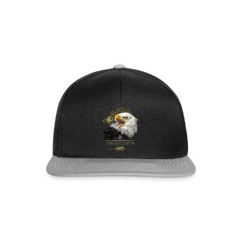 Bald eagle - Snapback Cap - black/grey - Front