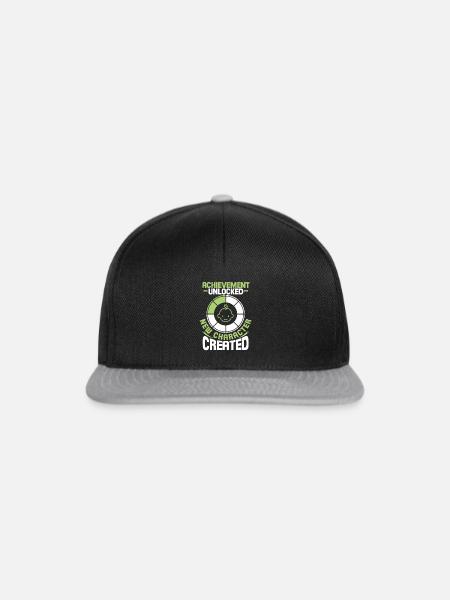 Schwangerschaft - Snapback Cap - Schwarz/Grau