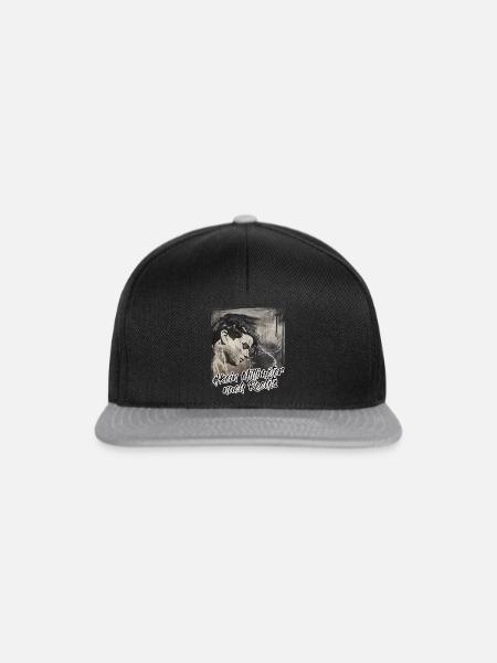 Kein Millimeter nach Rechts - Snapback Cap - Schwarz/Grau