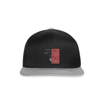 Hast du Brot? - Snapback Cap - Schwarz/Grau - Vorne