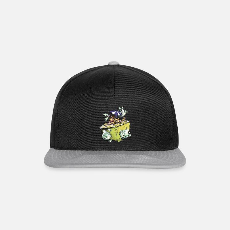 Slug lime - Snapback Cap - black/grey