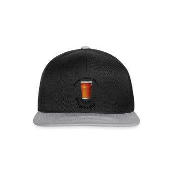 Unser letzter Wille - Noch mehr Promille - Snapback Cap - Schwarz/Grau - Vorne