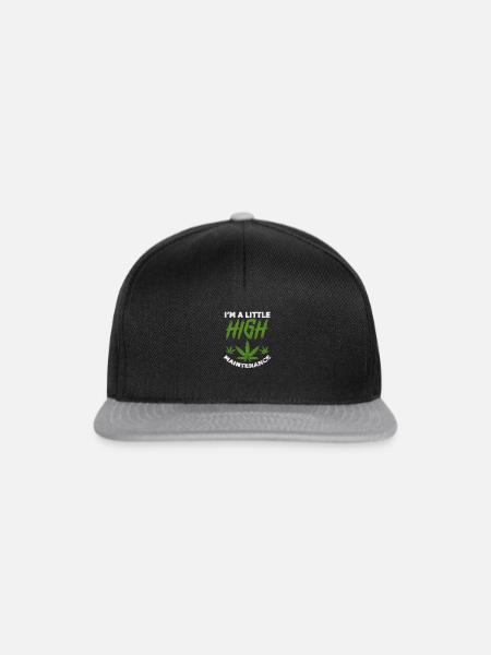 Cannabis - Snapback Cap - Schwarz/Grau