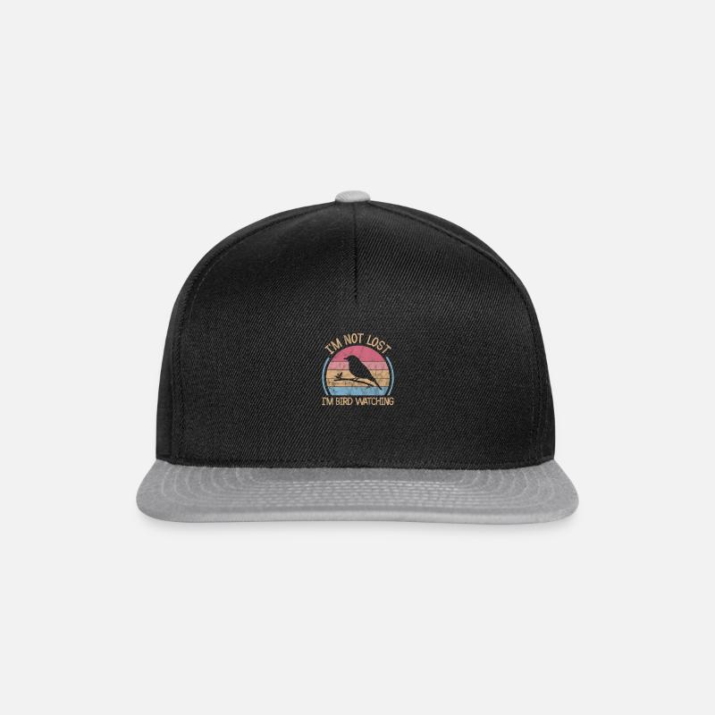 Ornithology Bird Watching Ornithologist Birding - Snapback Cap - black/grey