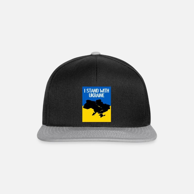 Ukraine - Snapback Cap - Schwarz/Grau