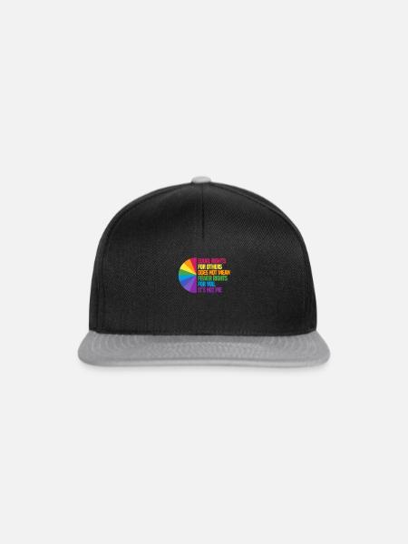 Menschenrechte - Snapback Cap - Schwarz/Grau