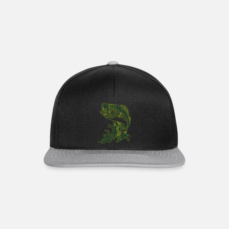 fisch - Snapback Cap - Schwarz/Grau