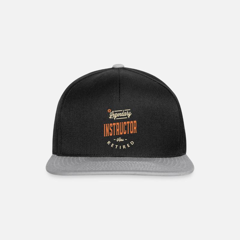 Ausbilder Lustige Berufsbezeichnung Beruf Geburtstag - Snapback Cap - Schwarz/Grau