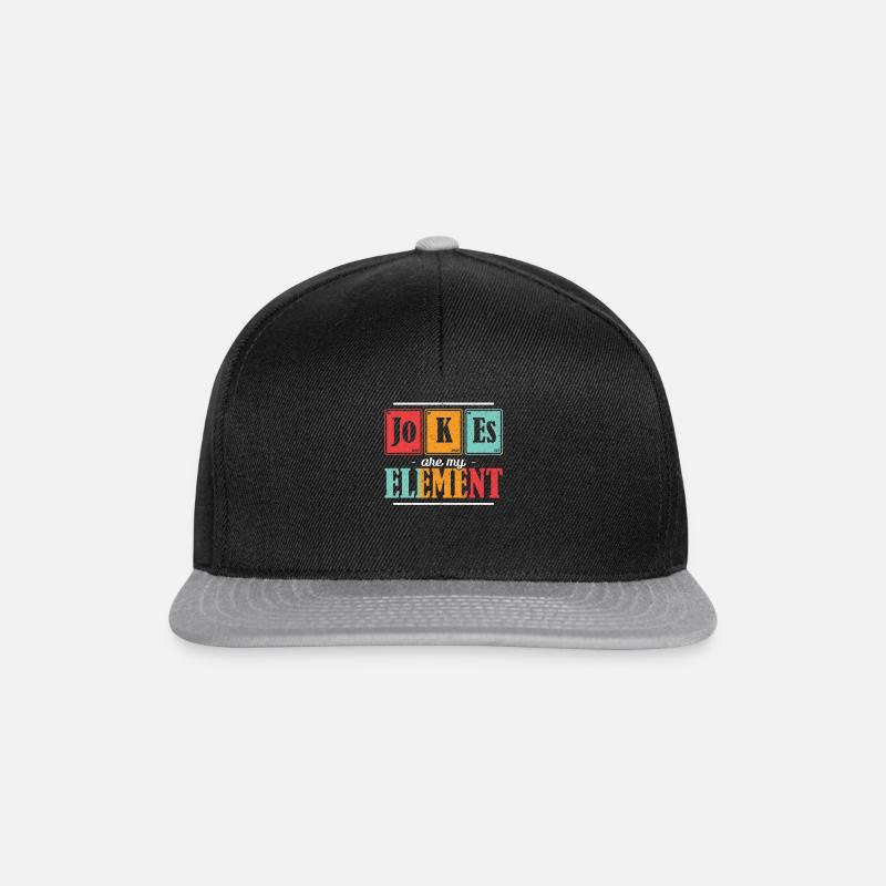 Dad JoKEs are my Element Father's Day - Snapback Cap - black/grey