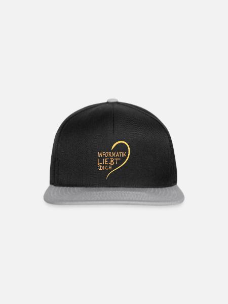 Informatik - Snapback Cap - Schwarz/Grau