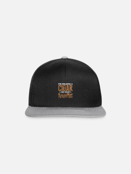 Zigarre - Snapback Cap - Schwarz/Grau