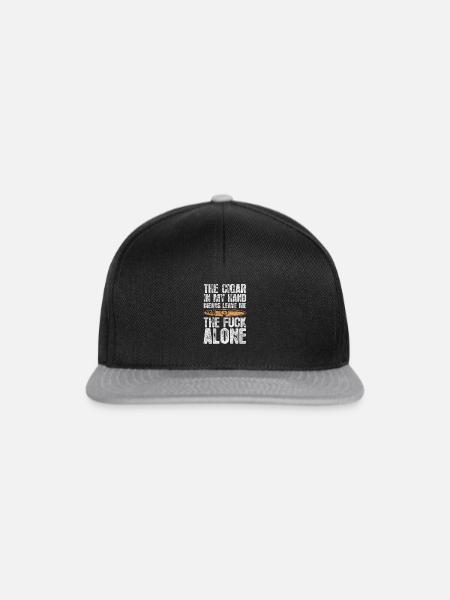 Zigarre - Snapback Cap - Schwarz/Grau
