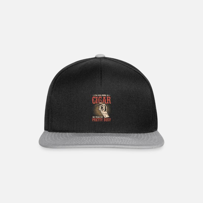 Zigarre - Snapback Cap - Schwarz/Grau