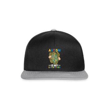 Autistic Autism Autistic - Snapback Cap - black/grey - Front