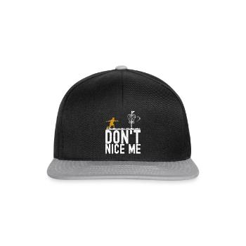 Disc Golf Disc Golfer - Snapback Cap - black/grey - Front