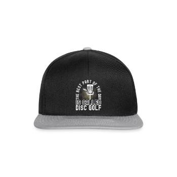 Disc Golf Disc Golfer - Snapback Cap - black/grey - Front