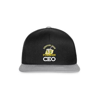 Lemonade Stand Founder and CEO Limonadenstand - Snapback Cap - black/grey - Front