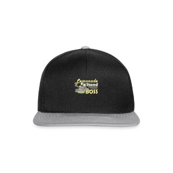 Stand de limonade Boss Limonadenstand - Casquette snapback - noir/gris - Devant