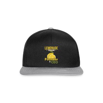 Lemonade Stand Founder and CEO Limonadenstand - Snapback Cap - black/grey - Front