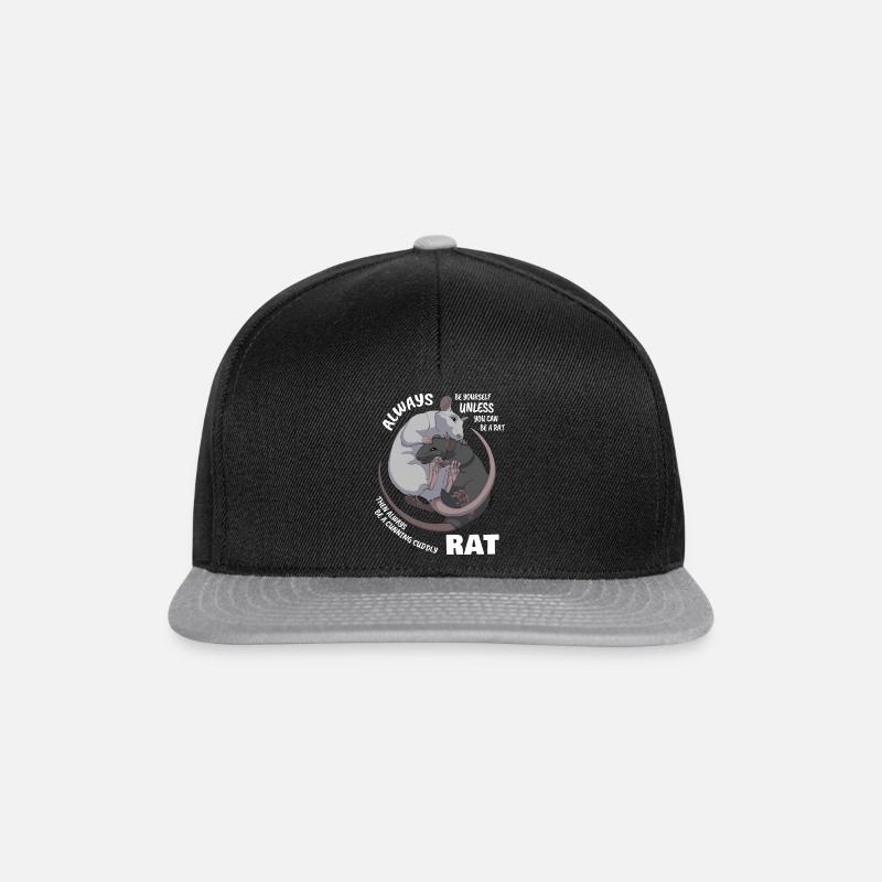 Sei immer du selbst außer du kannst eine Ratte sei - Snapback Cap - Schwarz/Grau