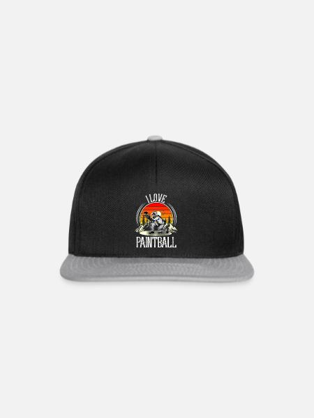 Paintball - Snapback Cap - Schwarz/Grau