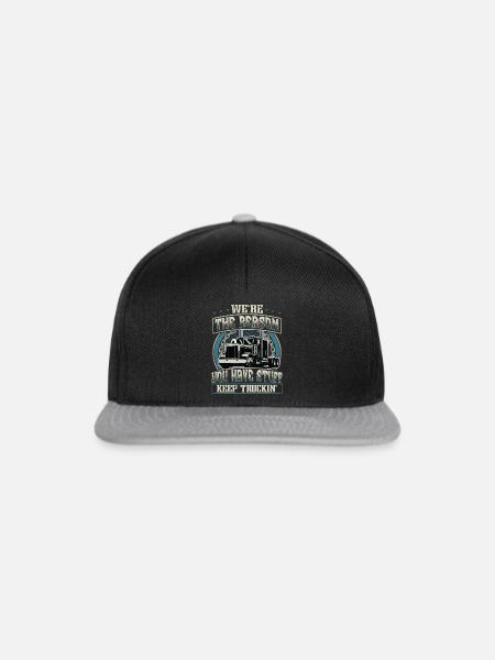 LKW Fahrer - Snapback Cap - Schwarz/Grau