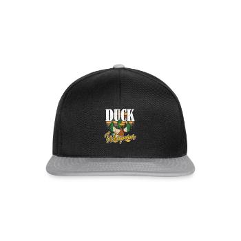 Duck Whisperer Entenjagd - Snapback Cap - Schwarz/Grau - Vorne
