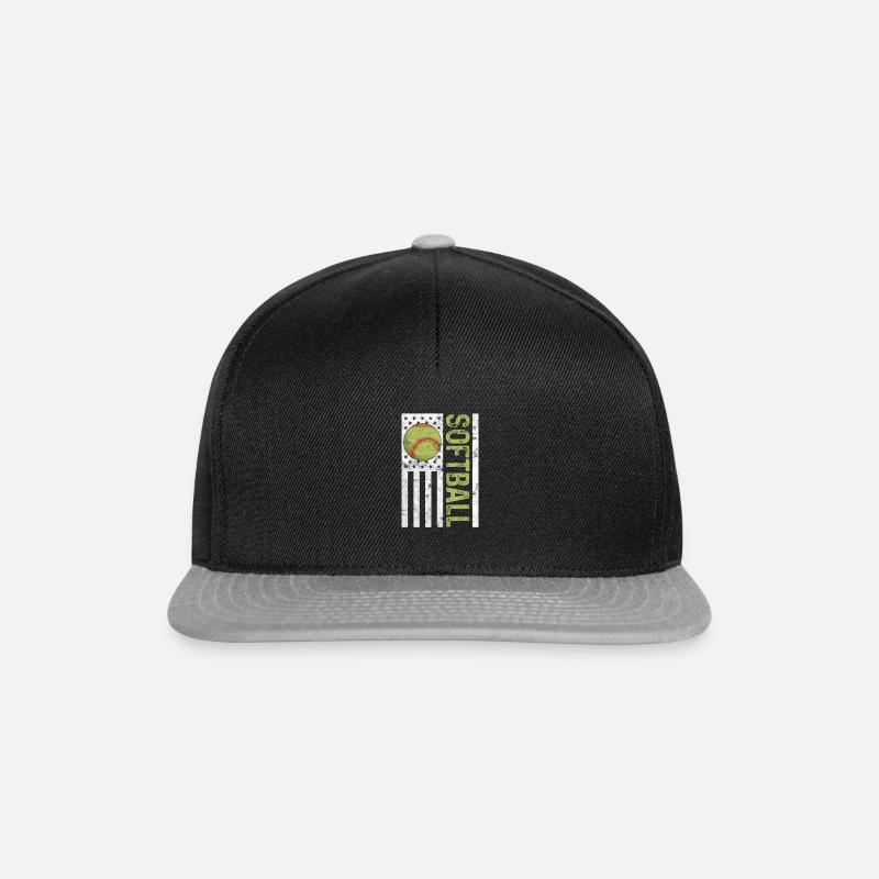 Softball USA - Snapback Cap - Schwarz/Grau